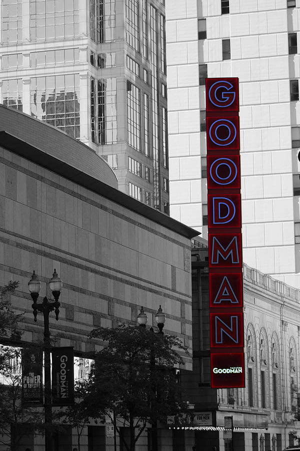 Selective Coloring Goodman Sign Photograph by Colleen Cornelius