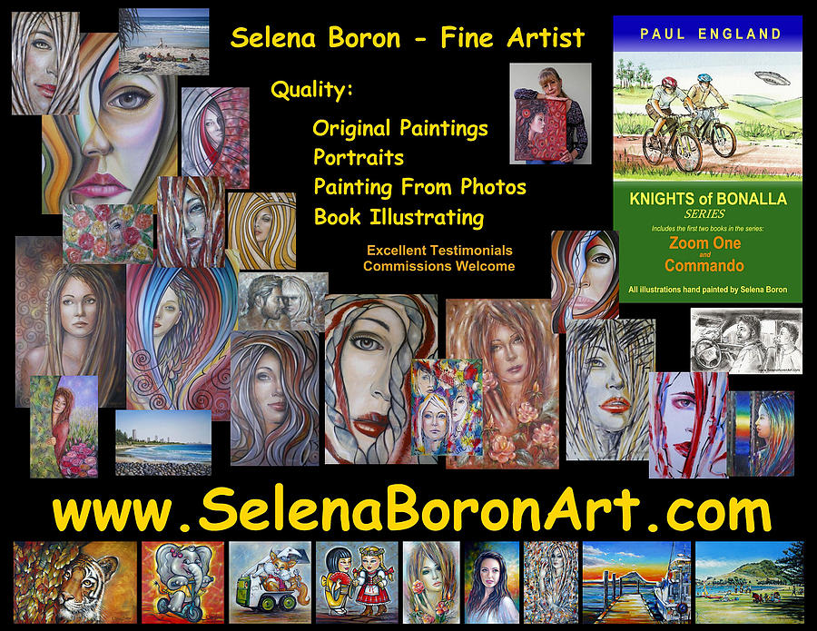 Selena Boron Photo Card 1 Painting by Selena Boron