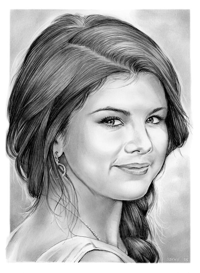 Selena Gomez pencil sketch