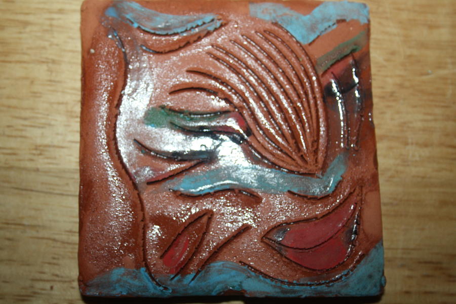 Selene -tile Ceramic Art by Gloria Ssali