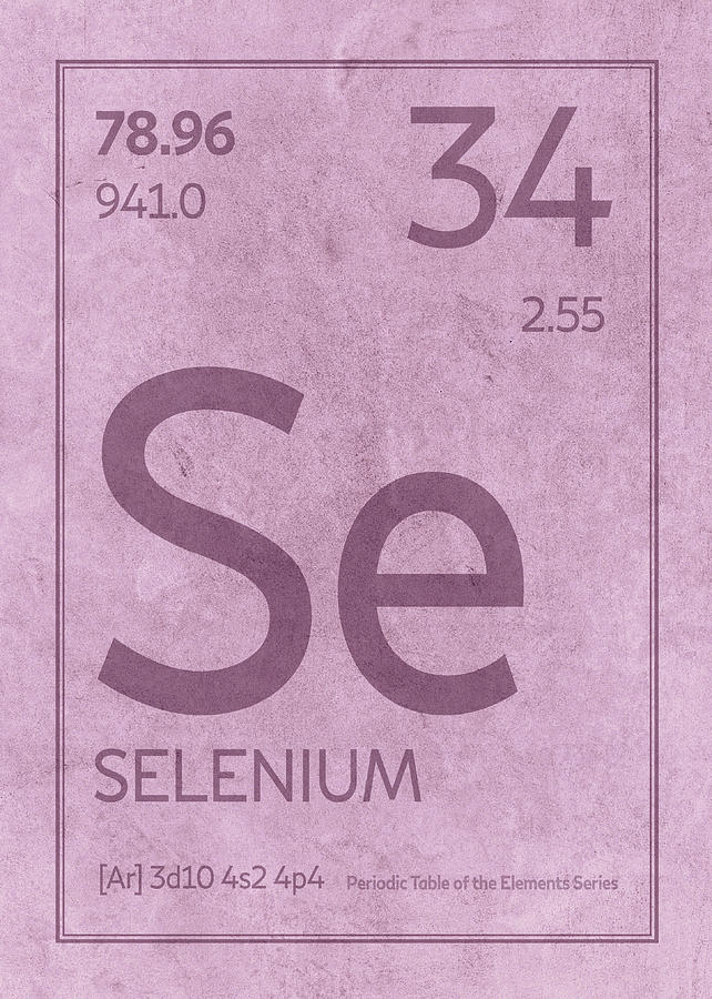 Selenium Mixed Media - Selenium Element Symbol Periodic Table Series 034 by Design Turnpike