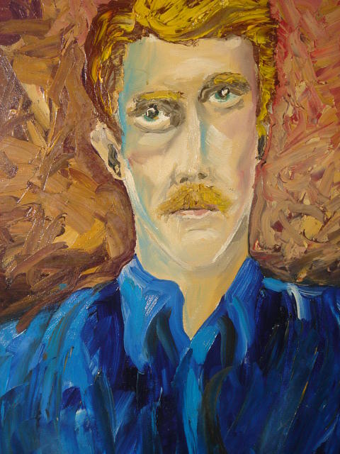 Self Portrait 1 Painting by Houston Prior Self Portrait 1 Painting by Houston Prior