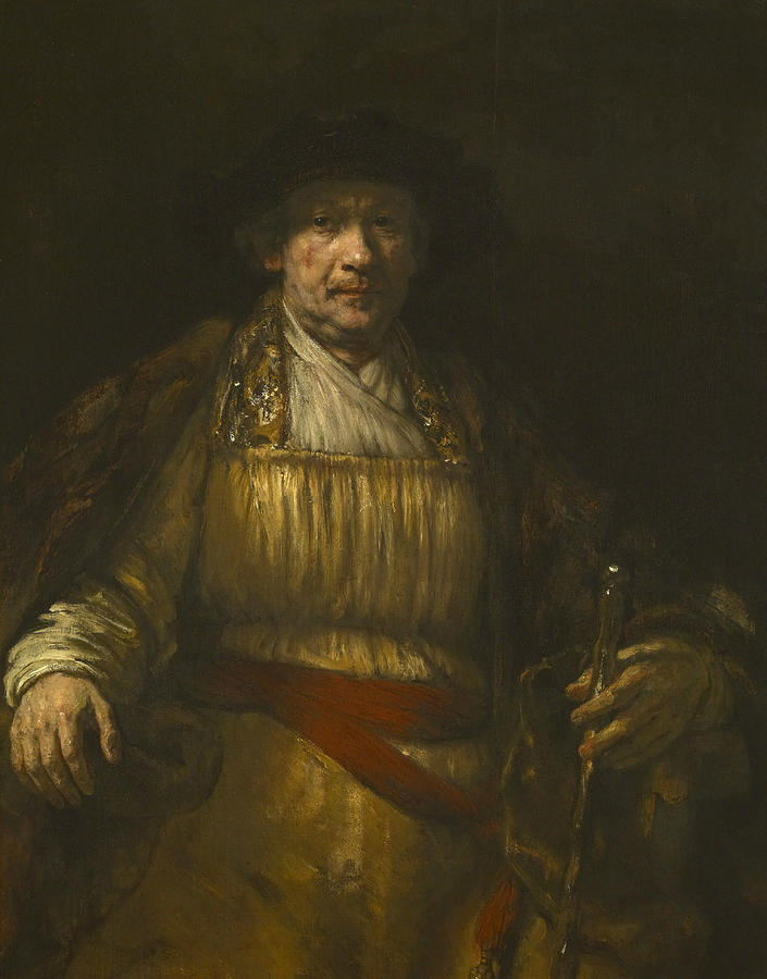 Self-portrait, 1658 Painting by Rembrandt Self-portrait, 1658 Painting by Rembrandt