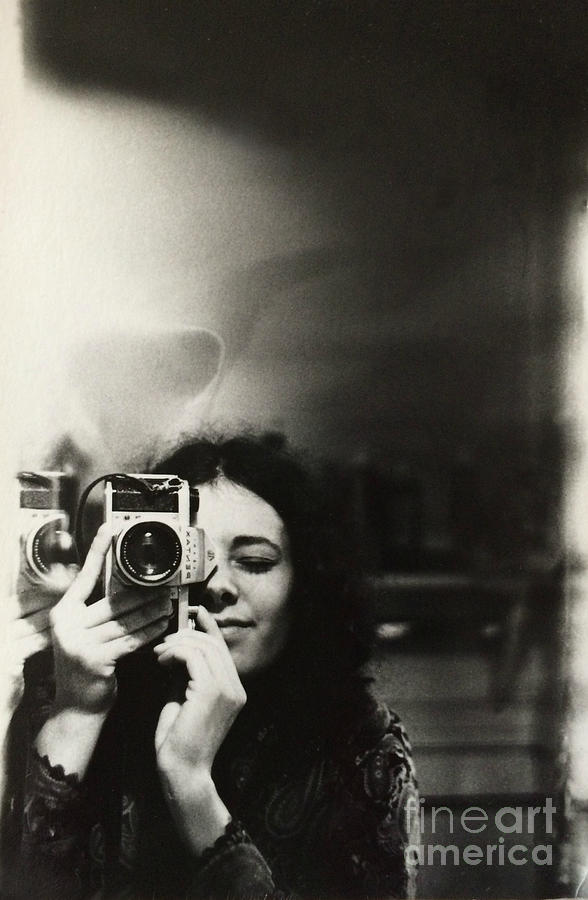 Self-Portrait - Retro Photograph by Miriam Danar