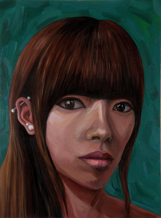 Portrait Painting - Self-portrait 2 by ZZ Couture