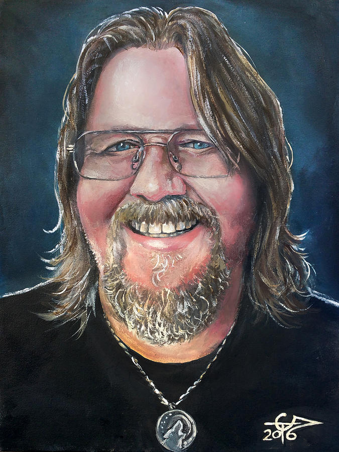 Self Portrait 2016  Painting by Tom Carlton