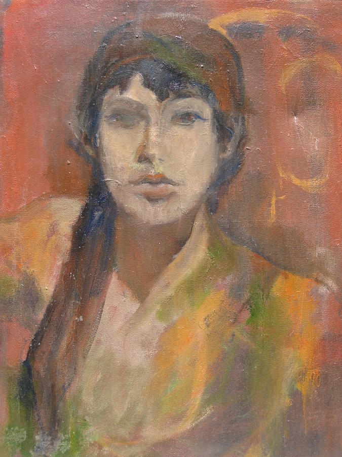 Self-Portrait Painting by Anita Dale Livaditis