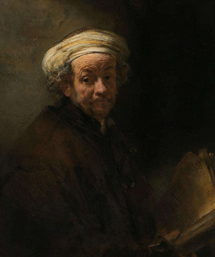 Self-Portrait as the Apostle Paul Painting by Rembrandt