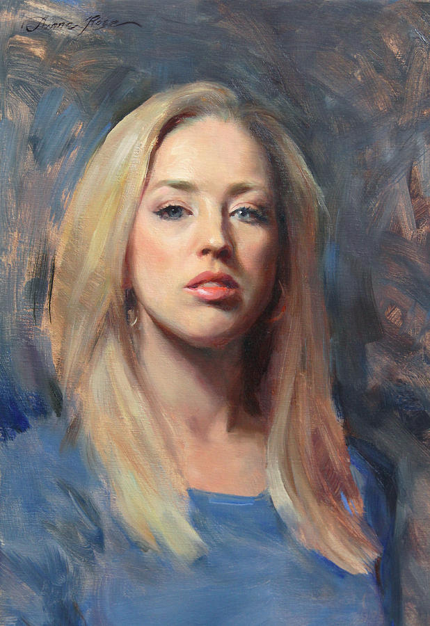 Portrait Painting - Self Portrait at 30 by Anna Rose Bain