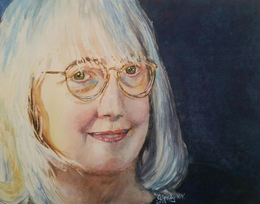 Self-Portrait at 66 Painting by Wendy Keeney-Kennicutt