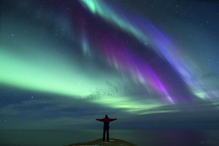 Self Portrait Aurora Photograph by Bjartur Vest | Fine Art America