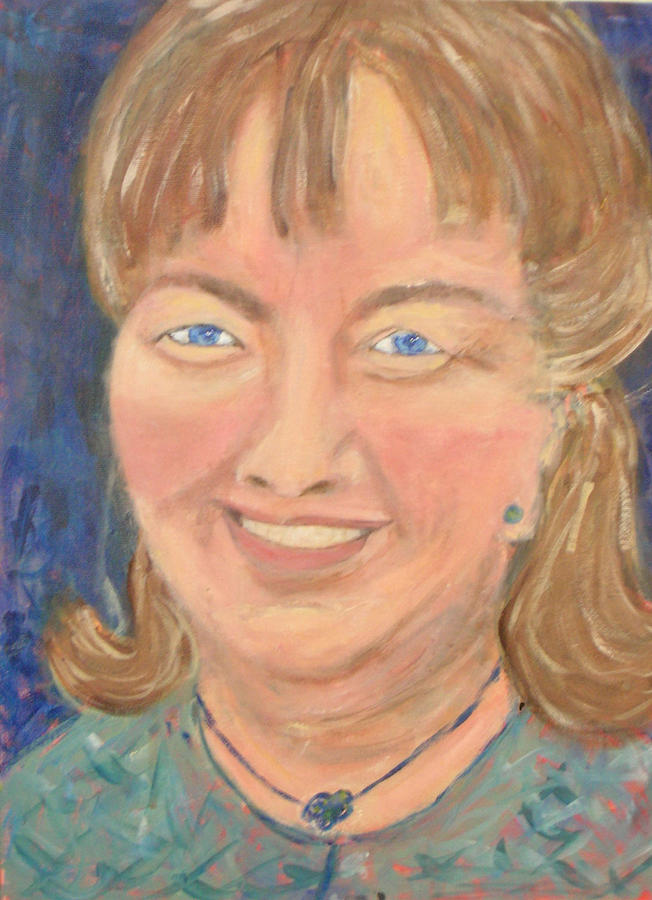 Self Portrait Painting by Carolyn Donnell