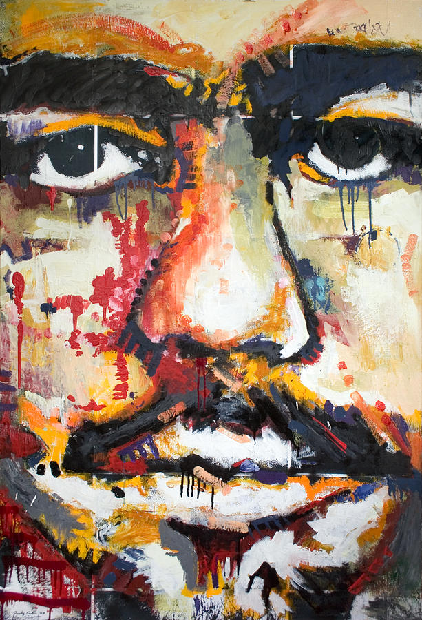 Abstract Painting - Self Portrait by Dmitry Gubin Abstract Painting - Self Portrait by Dmitry Gubin