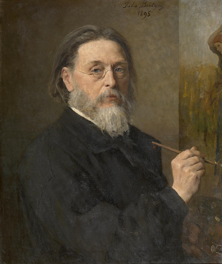 Self-portrait  Painting by Jules Breton