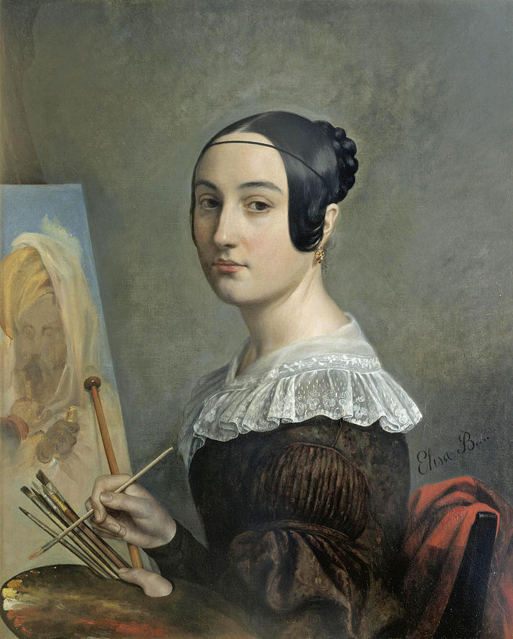Self Portrait Painting by Madame Cave
