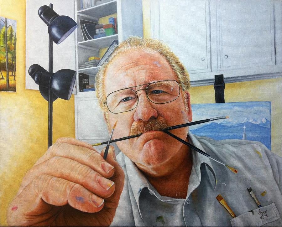 Self portrait Painting by Mike Ivey