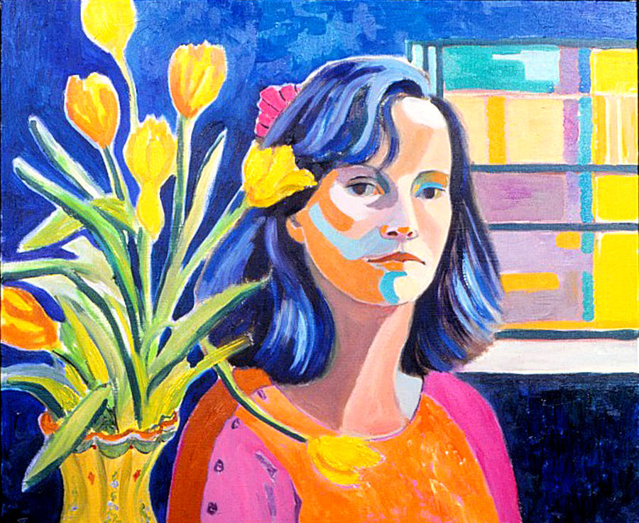 Self Portrait Painting by Nancy Wait