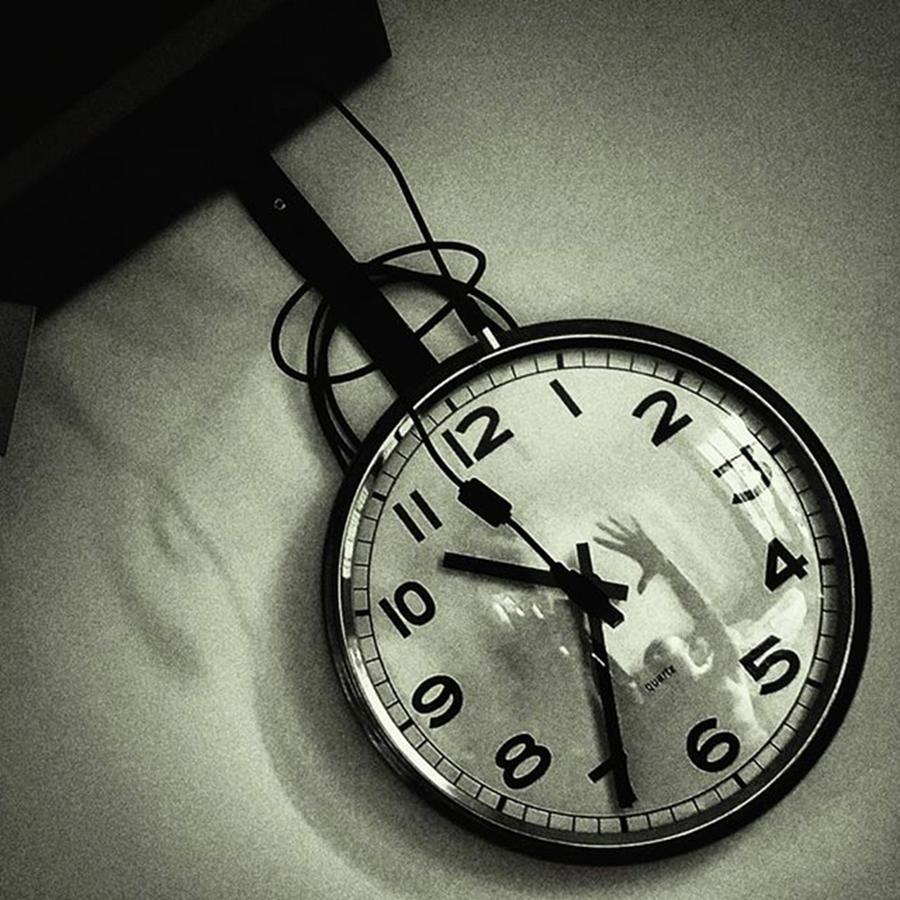 Clock Photograph - Self-portrait On My Clock
#clock #time by Rafa Rivas