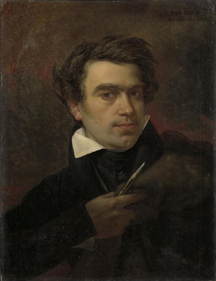 Self Portrait, Pierre Van Hanselaere 1824 Painting by Celestial Images