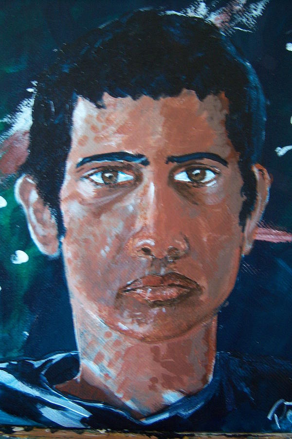 Self Portrait-Revised Painting by Harminder Paul
