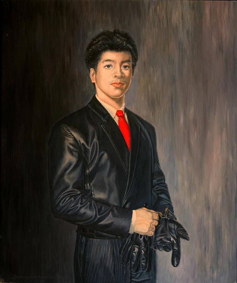 Self Portrait Painting by Rosencruz  Sumera