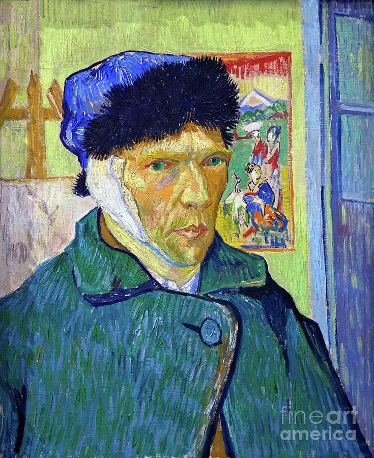 Van Gogh Self Portrait with a Bandaged Ear Painting by Vincent Van Gogh