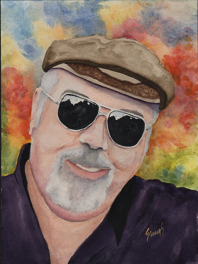Self Portrait with Sunglasses Painting by Sam Sidders