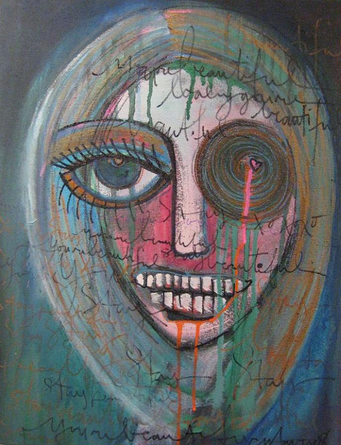 Self Portrait  Youre Beautiful Painting by Laurie Maves ART