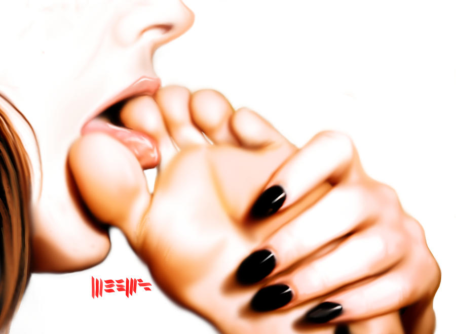 Lick Painting - Self Soothing by Dillan Weems Lick Painting - Self Soothing by Dillan Weems