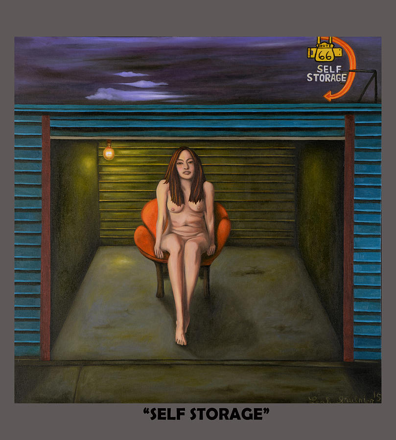 Self Storage with Lettering Painting by Leah Saulnier The Painting Maniac