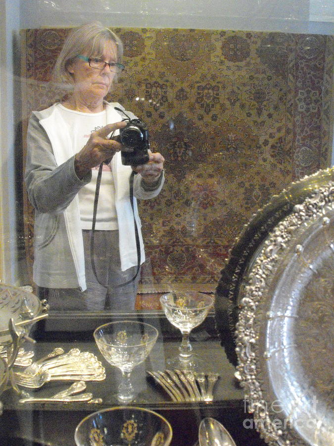 Selfie at an Art Auction Photograph by Nancy Kane Chapman