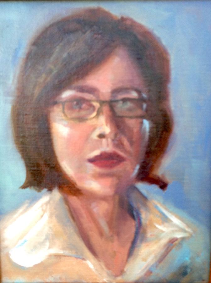 Selfie Painting by Cynthia Mozingo
