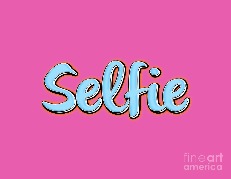 Tee Digital Art - Selfie Tee by Edward Fielding