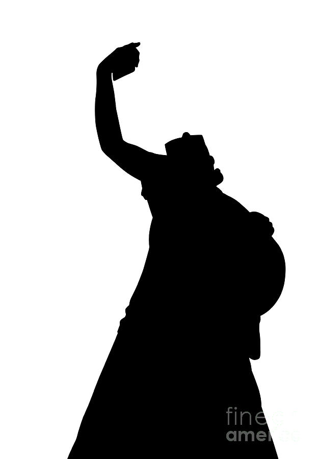Selfie woman backlight Digital Art by Benny Marty
