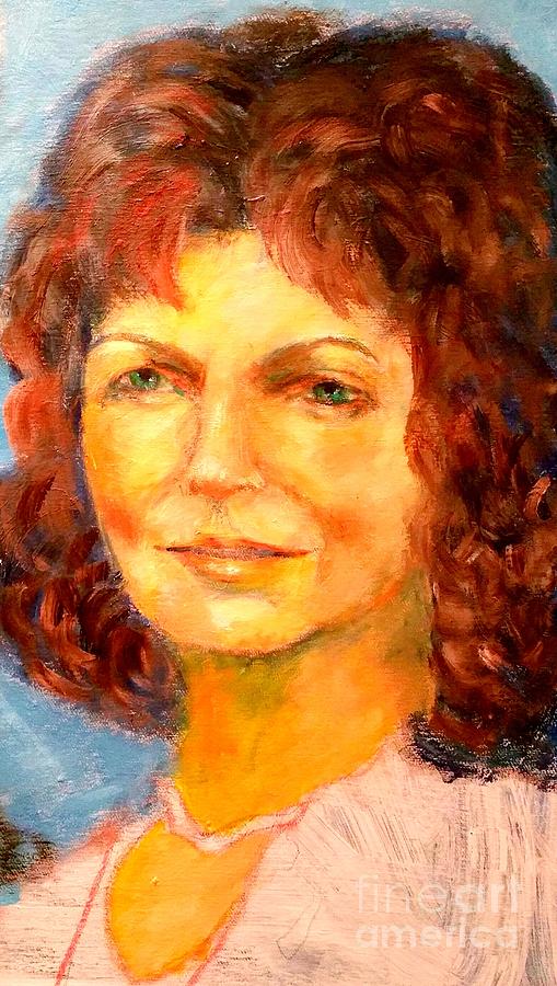 Selfportrait 2018 Painting by Dagmar Helbig