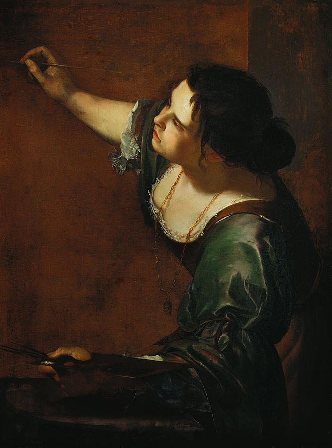 Selfportrait as the Allegory of Painting  Artemisia Gentilesch 1638 Painting by Celestial Images