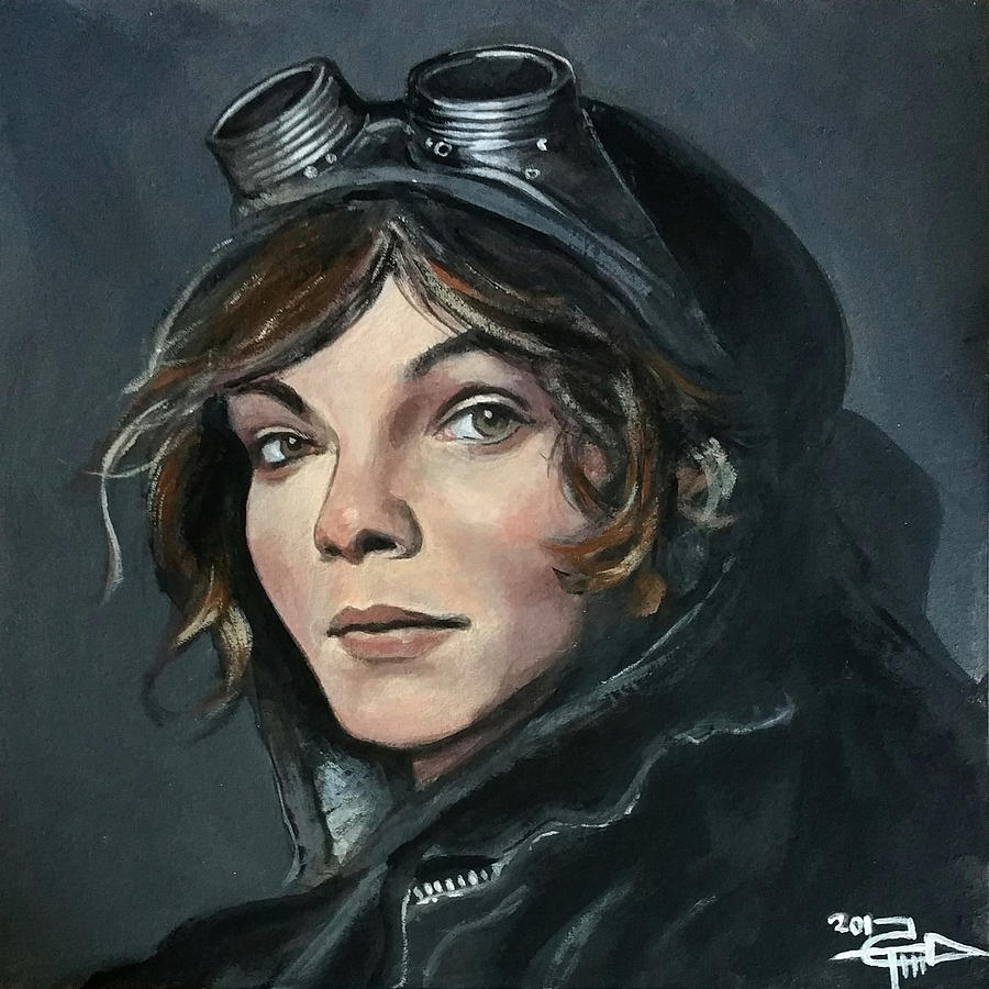 Selina Painting by Tom Carlton