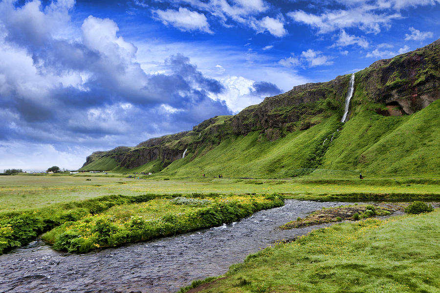 Nature Photograph - Seljalandsfoss Iceland by Wendy White