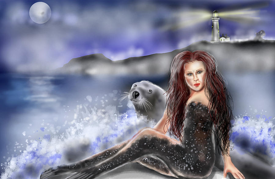 Selkie Painting by Rob Hartman