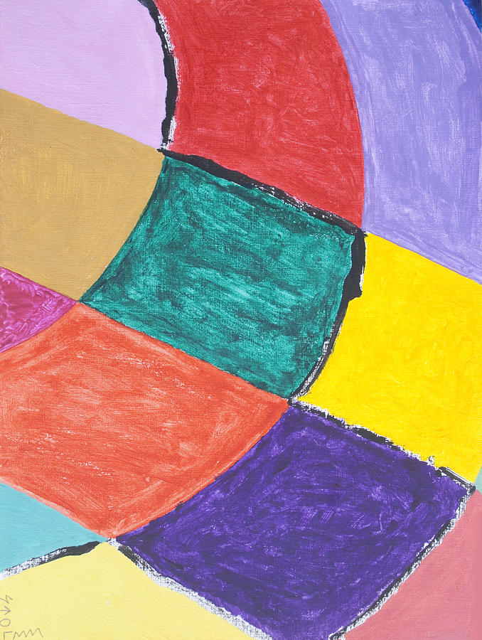 Abstract Painting - Semi Circles by Stormm Bradshaw Abstract Painting - Semi Circles by Stormm Bradshaw