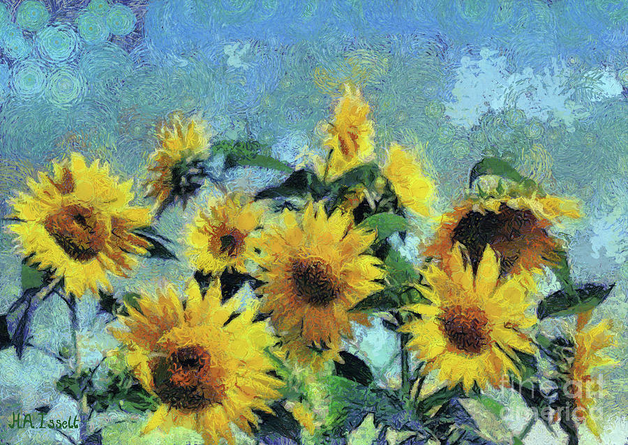Semi Van Gogh Digital Art by Humphrey Isselt