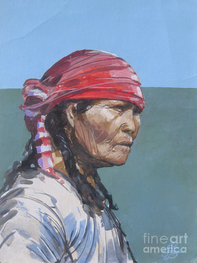 Seminole 1987 Painting by Bob George