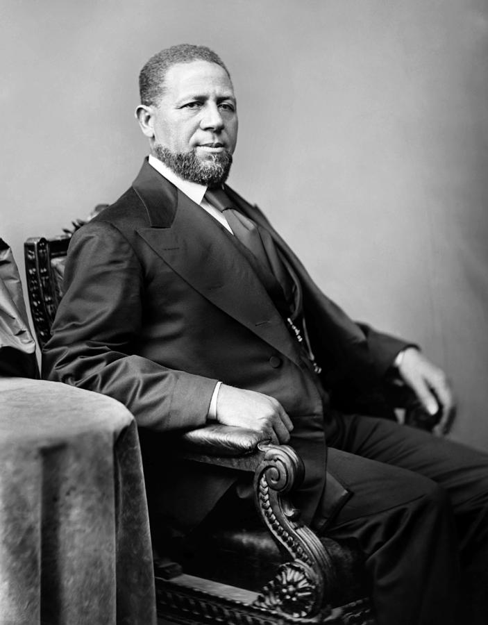 Senator Hiram Rhodes Revels Portrait Photograph by War Is Hell Store