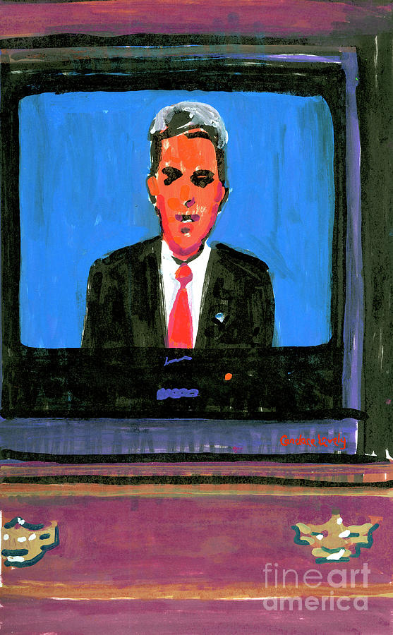 Senator John Kerry Painting by Candace Lovely