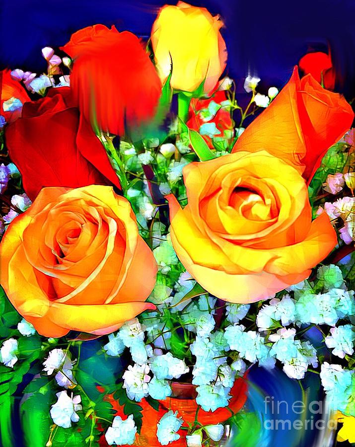 Send Me Roses Digital Art by Gayle Price Thomas