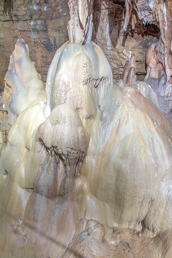 Soda Straw Photograph - Seneca Caverns Hidden Princess by Mary Almond