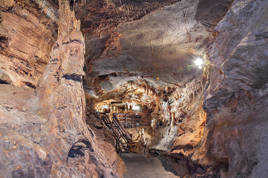 Seneca Caverns Onward and Upward Photograph by Mary Almond