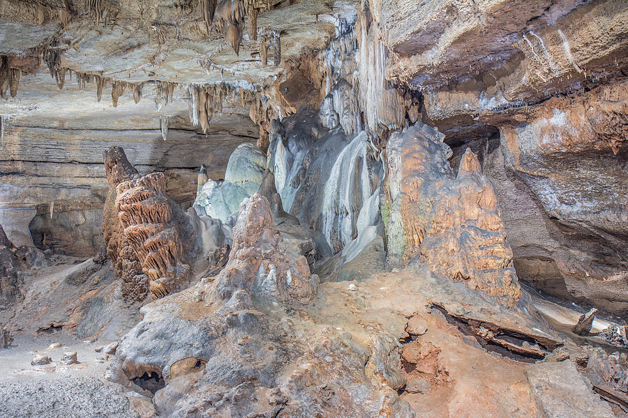 Seneca Caverns Photograph - Seneca Caverns Rock Formations by Mary Almond