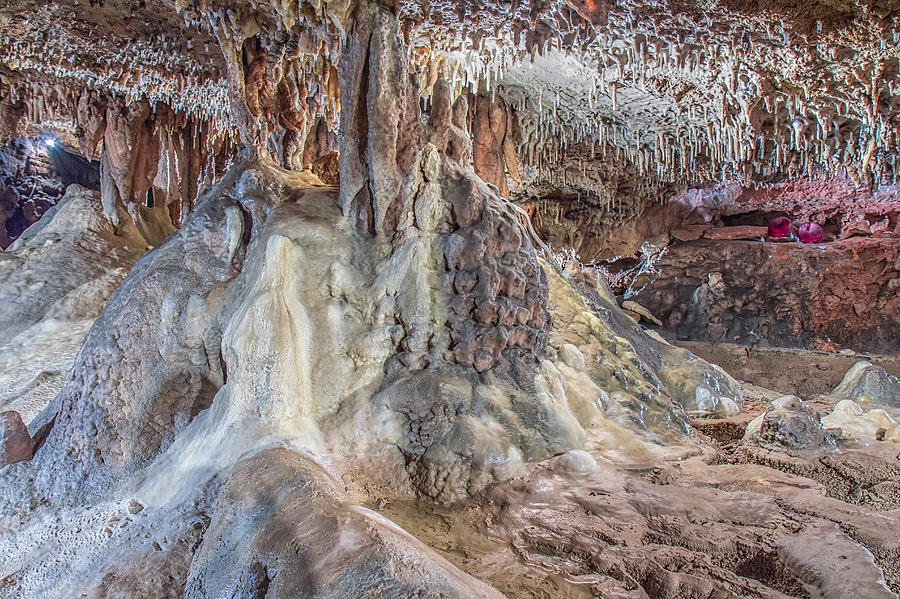 Soda Straw Photograph - Seneca Caverns stalactites by Mary Almond