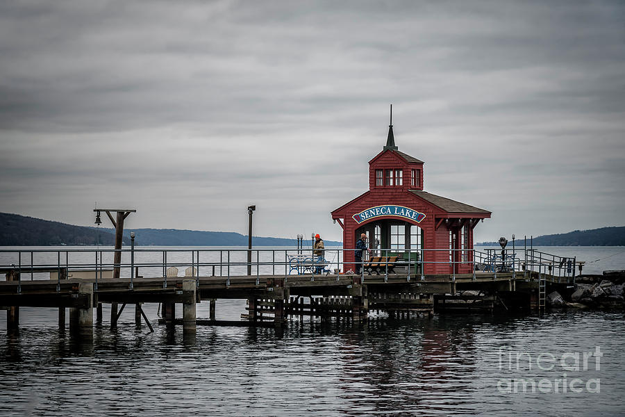 Seneca Lake Pier Photograph by Joann Long